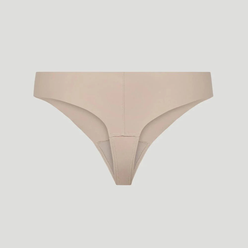 Tanga taille mi-haute nude (Lot de 3)