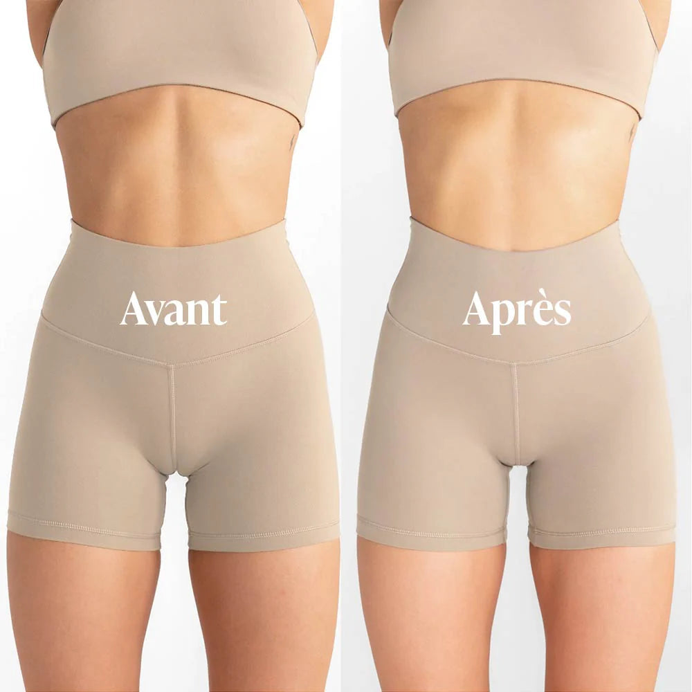 Tanga taille haute nude (Lot de 3)