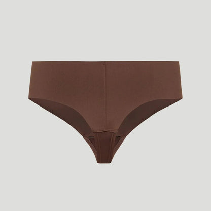 Tanga taille haute marron (Lot de 3)